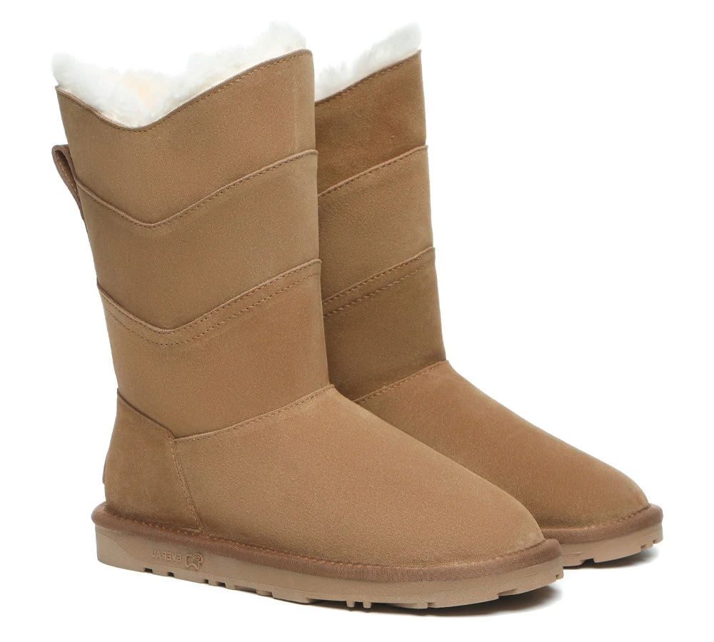 Premium Australian Sheepskin Tall Boots Women Swanston 3 Panel 5 Premium Australian Sheepskin Tall Boots Women Swanston 3 Panel - Image 3
