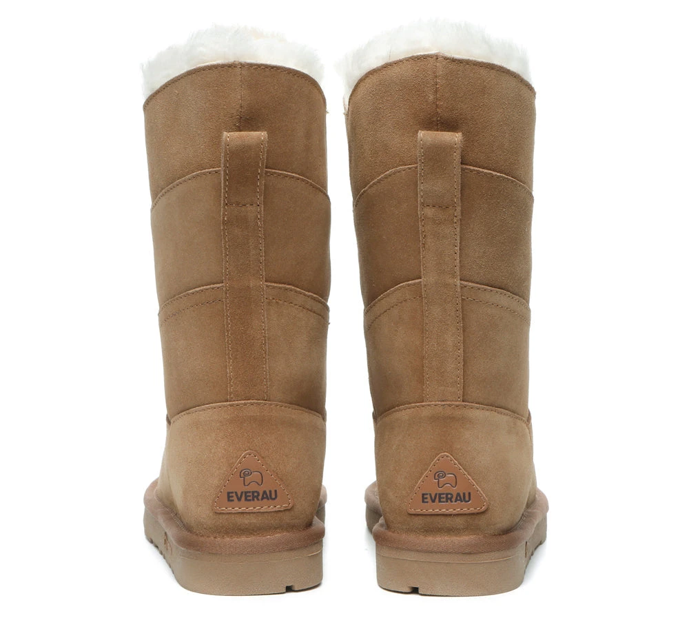 Premium Australian Sheepskin Tall Boots Women Swanston 3 Panel 10 Premium Australian Sheepskin Tall Boots Women Swanston 3 Panel - Image 8