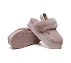 UGG Slippers Women Sheepskin Wool Removable Strap Slingback Slippers Muffin Platform 40 UGG Slippers Women Sheepskin Wool Removable Strap Slingback Slippers Muffin Platform -Shoe Store ugg boots removable strap slingback ugg slippers women muffin platform 22