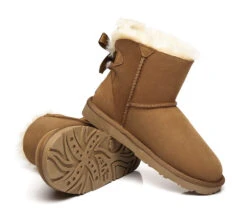 UGG Boots Women Sheepskin Wool Mini Back Single Bow Classic Boots -Shoe Store ugg boots sheepskin mini back single bow women boots 11