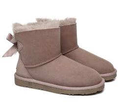 UGG Boots Women Sheepskin Wool Mini Back Single Bow Classic Boots -Shoe Store ugg boots sheepskin mini back single bow women boots 3