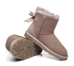 UGG Boots Women Sheepskin Wool Mini Back Single Bow Classic Boots -Shoe Store ugg boots sheepskin mini back single bow women boots 5
