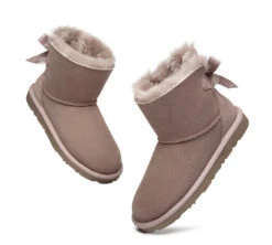 UGG Boots Women Sheepskin Wool Mini Back Single Bow Classic Boots -Shoe Store ugg boots sheepskin mini back single bow women boots 6