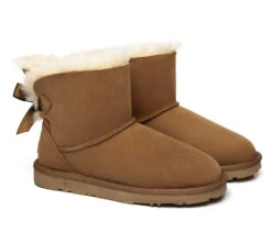 UGG Boots Women Sheepskin Wool Mini Back Single Bow Classic Boots -Shoe Store ugg boots sheepskin mini back single bow women boots 9