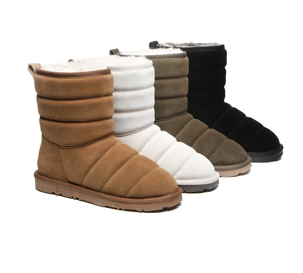 Short Sheepskin Boots Women Puffer 3 Short Sheepskin Boots Women Puffer