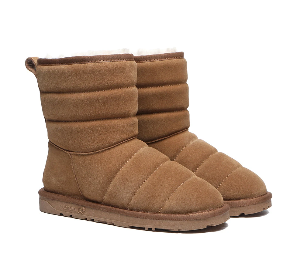 Short Sheepskin Boots Women Puffer 5 Short Sheepskin Boots Women Puffer - Image 3