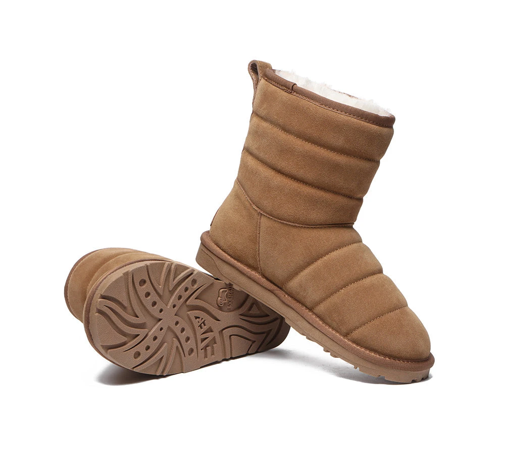 Short Sheepskin Boots Women Puffer 6 Short Sheepskin Boots Women Puffer - Image 4
