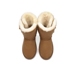 Twin Button Short Sheepskin Wool Water Resistant Boots 28 Twin Button Short Sheepskin Wool Water Resistant Boots -Shoe Store ugg boots twin button short sheepskin boots 5