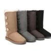 Australian Premium Double Face Sheepskin Tall Triple Button Water Resistant Boots 2 Australian Premium Double Face Sheepskin Tall Triple Button Water Resistant Boots -Shoe Store ugg boots ugg boots australia double face sheepskin tall triple button boots 1