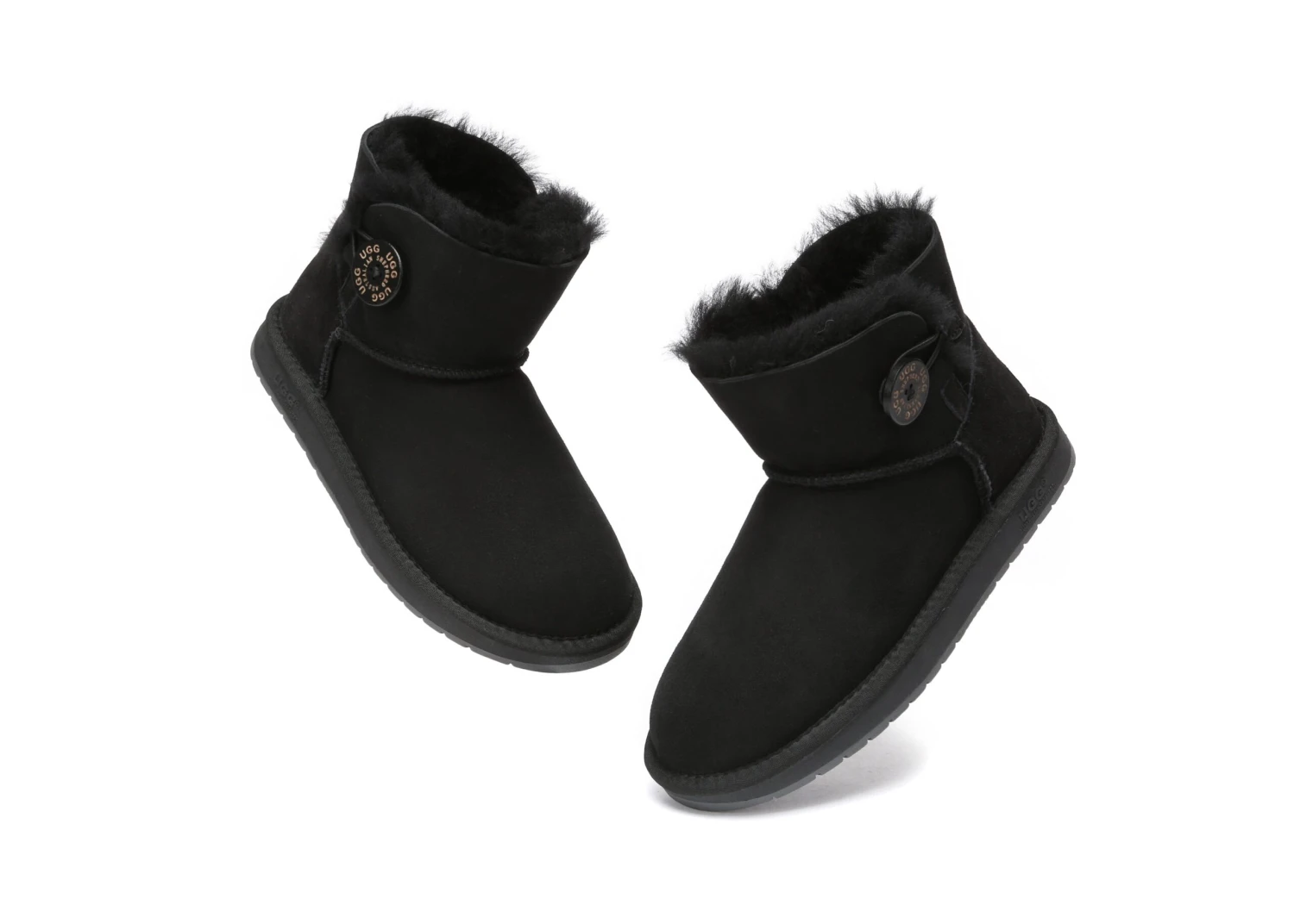 Australia Premium Double Face Sheepskin Water Resistant Mini Button Boots 14 Australia Premium Double Face Sheepskin Water Resistant Mini Button Boots - Image 12