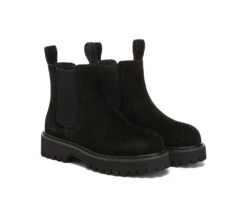 UGG Boots Sheepskin Wool Suede Chelsea Block Heel Chana 34 UGG Boots Sheepskin Wool Suede Chelsea Block Heel Chana -Shoe Store ugg boots ugg boots chelsea block heel chana 16