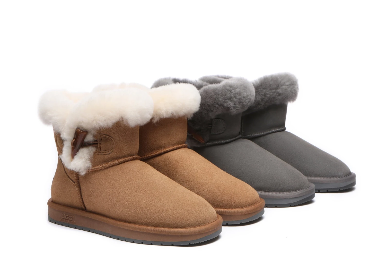 Tiara Fluffy Top Women Mini UGG Boots 2 Tiara Fluffy Top Women Mini UGG Boots