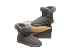 Tiara Fluffy Top Women Mini UGG Boots 25 Tiara Fluffy Top Women Mini UGG Boots -Shoe Store ugg boots ugg boots mini women tiara sheepskin horn toggle closure 11