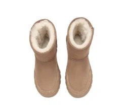 Women Men Sheepskin Wool Zipper Short Outdoor Boots -Shoe Store ugg boots ugg boots sheepskin wool zipper short outdoor boots 6