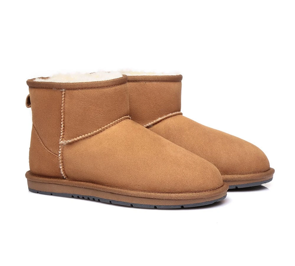 Australian Genuine Sheepskin Unisex Mini Classic Suede Boots 4 Australian Genuine Sheepskin Unisex Mini Classic Suede Boots - Image 2