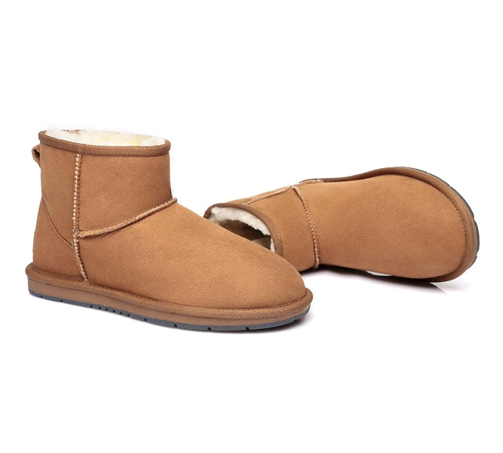 Australian Genuine Sheepskin Unisex Mini Classic Suede Boots 7 Australian Genuine Sheepskin Unisex Mini Classic Suede Boots - Image 5