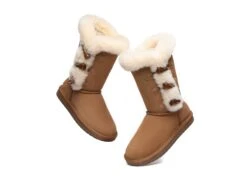 UGG Boots Women Sheepskin Wool Short Boots Tamari Toggle Closure -Shoe Store ugg boots ugg boots women tall tamari toggle closure 5