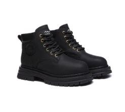 Women Leather Boots Wool Lining Lace-Up Aubrey 41 Women Leather Boots Wool Lining Lace-Up Aubrey -Shoe Store ugg boots ugg lace up leather boots aubrey 20