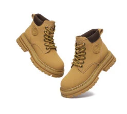 Women Leather Boots Wool Lining Lace-Up Aubrey 26 Women Leather Boots Wool Lining Lace-Up Aubrey -Shoe Store ugg boots ugg lace up leather boots aubrey 5