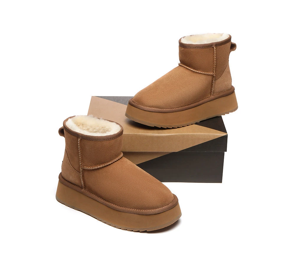 Ugg Mini Platform Ugg Boots Thick Bottom Mini Classic 6 Ugg Mini Platform Ugg Boots Thick Bottom Mini Classic - Image 4
