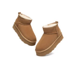 UGG Ultra Mini Platform Boots Sheepskin Wool Thick Bottom Boots Ronnie -Shoe Store ugg boots ugg mini platform ugg boots thick bottom ronnie 6