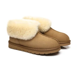 Slippers, Australia Premium Double Face Sheepskin,Unisex Ankle Collar Slipper Mallow -Shoe Store ugg boots ugg slippers mallow double face sheepskin unisex ankle collar slipper 2