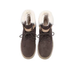 UGG Boots Women Sheepskin Wool Suede Hiking Boots Martin -Shoe Store ugg boots ugg women lace up fashion boots martin 15
