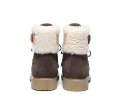 UGG Boots Women Sheepskin Wool Suede Hiking Boots Martin -Shoe Store ugg boots ugg women lace up fashion boots martin 16