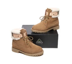 UGG Boots Women Sheepskin Wool Suede Hiking Boots Martin -Shoe Store ugg boots ugg women lace up fashion boots martin 4