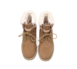 UGG Boots Women Sheepskin Wool Suede Hiking Boots Martin -Shoe Store ugg boots ugg women lace up fashion boots martin 7