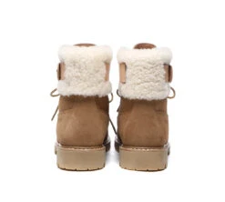 UGG Boots Women Sheepskin Wool Suede Hiking Boots Martin -Shoe Store ugg boots ugg women lace up fashion boots martin 8