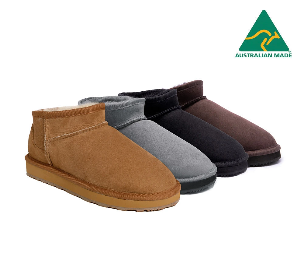 Australian Made Sheepskin Wool Ankle Boots Ultra Mini 3 Australian Made Sheepskin Wool Ankle Boots Ultra Mini