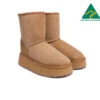 Australian Made Sheepskin Wool Boots Short Platform -Shoe Store ugg boots urban ugg australian made sheepskin wool boots short platform 1