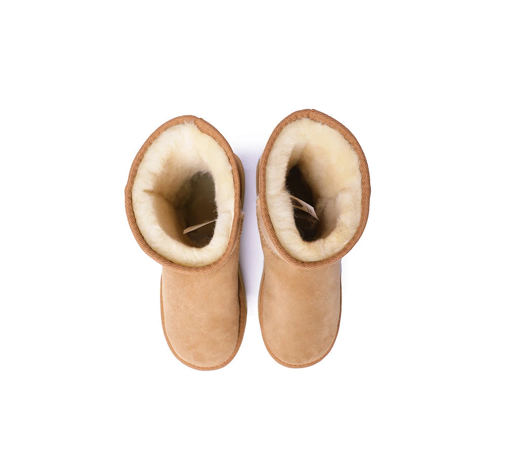 Australian Made Sheepskin Wool Boots Short Platform 7 Australian Made Sheepskin Wool Boots Short Platform - Image 5