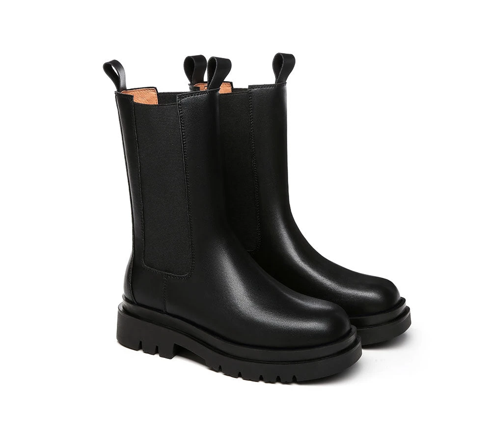 Women Black Ankle Boots Block Heel Leather Lining Sherry 3 Women Black Ankle Boots Block Heel Leather Lining Sherry