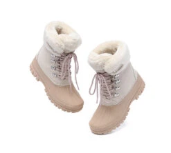 Women Snow Boots Chunky Lace-Up Waterproof Boots Natalia -Shoe Store ugg boots women chunky ski boots lace up natalia 13