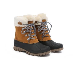 Women Snow Boots Chunky Lace-Up Waterproof Boots Natalia -Shoe Store ugg boots women chunky ski boots lace up natalia 2
