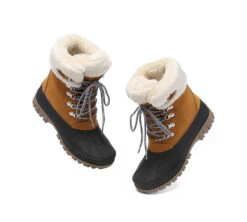 Women Snow Boots Chunky Lace-Up Waterproof Boots Natalia -Shoe Store ugg boots women chunky ski boots lace up natalia 5