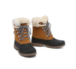 Women Snow Boots Chunky Lace-Up Waterproof Boots Natalia -Shoe Store ugg boots women chunky ski boots lace up natalia 6