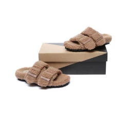 UGG Women Shearling Buckle Sandal Slides Jennie 32 UGG Women Shearling Buckle Sandal Slides Jennie -Shoe Store ugg slides ugg slippers women adjustable buckle sandal slides jennie 11