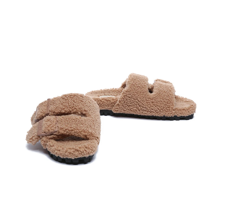 UGG Women Shearling Buckle Sandal Slides Jennie 15 UGG Women Shearling Buckle Sandal Slides Jennie - Image 13