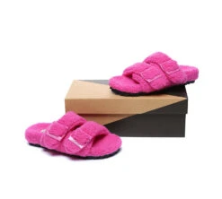 UGG Women Shearling Buckle Sandal Slides Jennie 39 UGG Women Shearling Buckle Sandal Slides Jennie -Shoe Store ugg slides ugg slippers women adjustable buckle sandal slides jennie 18