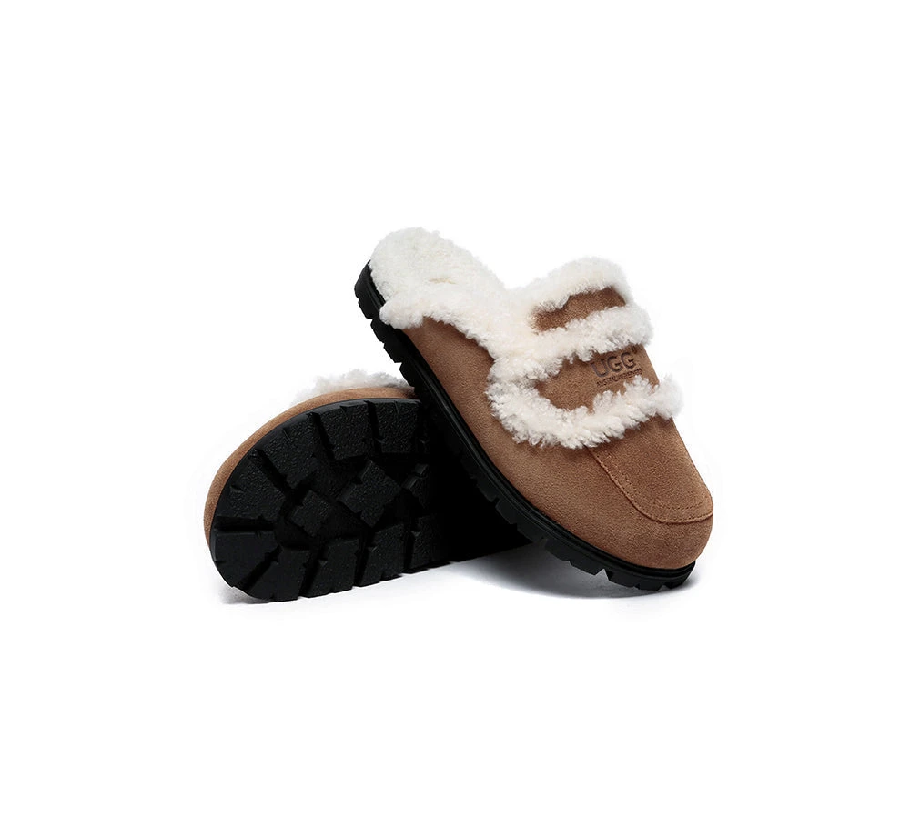 Ugg Slippers Sheepskin Wool Shearling Lined Remi 6 Ugg Slippers Sheepskin Wool Shearling Lined Remi - Image 4
