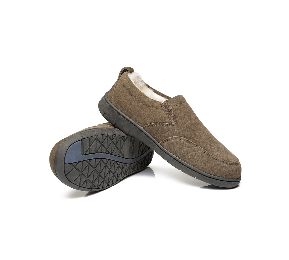 UGG Mens Moccasins Sheepskin Wool Slippers Dino 5 UGG Mens Moccasins Sheepskin Wool Slippers Dino - Image 3