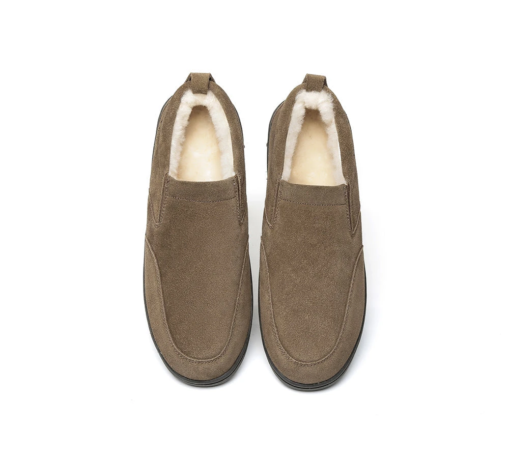 UGG Mens Moccasins Sheepskin Wool Slippers Dino 6 UGG Mens Moccasins Sheepskin Wool Slippers Dino - Image 4