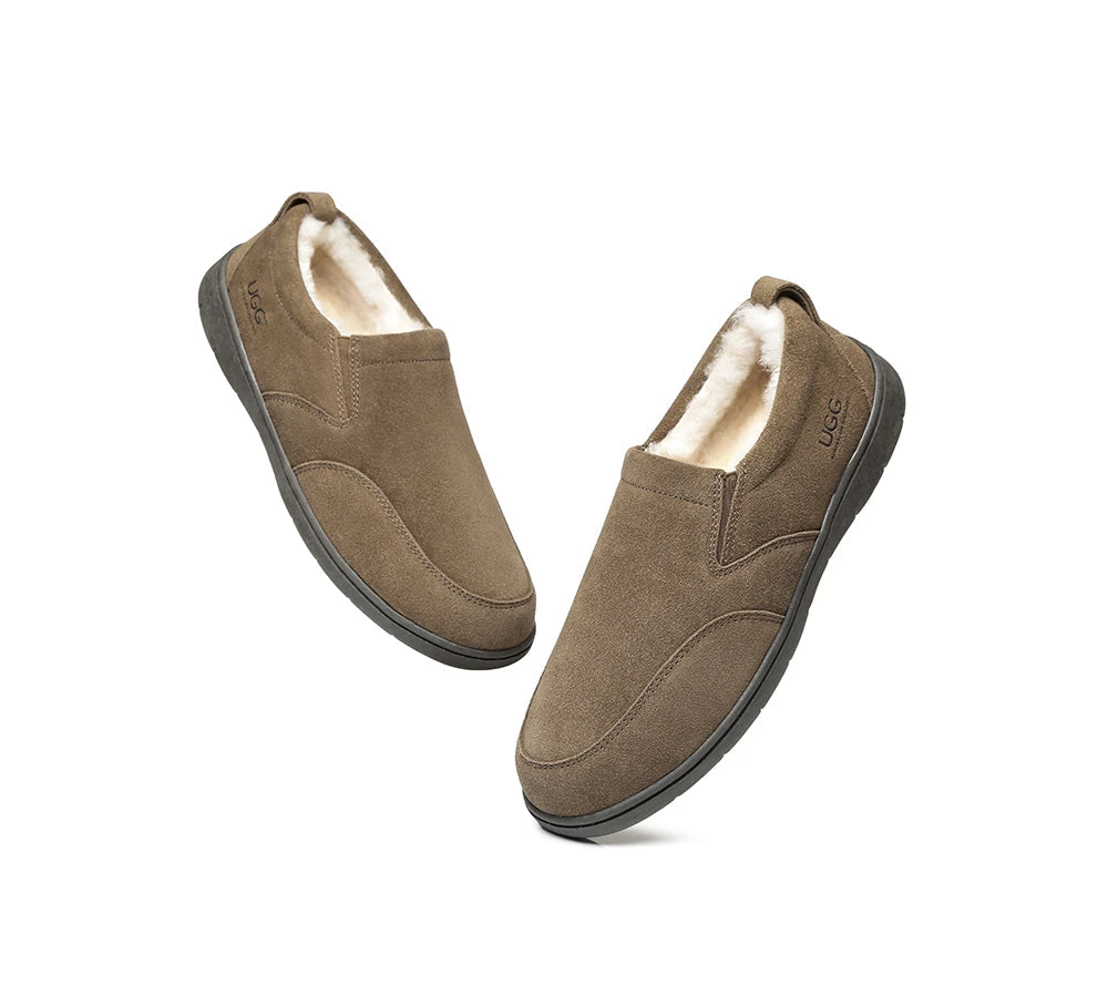 UGG Mens Moccasins Sheepskin Wool Slippers Dino 7 UGG Mens Moccasins Sheepskin Wool Slippers Dino - Image 5