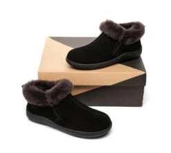 UGG Slippers Unisex Sheepskin Wool Ankle Booties Loafers Daley -Shoe Store ugg slippers as ugg ankle slippers unisex daley 10