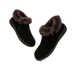 UGG Slippers Unisex Sheepskin Wool Ankle Booties Loafers Daley -Shoe Store ugg slippers as ugg ankle slippers unisex daley 13