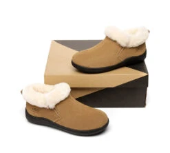 UGG Slippers Unisex Sheepskin Wool Ankle Booties Loafers Daley -Shoe Store ugg slippers as ugg ankle slippers unisex daley 3