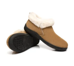 UGG Slippers Unisex Sheepskin Wool Ankle Booties Loafers Daley -Shoe Store ugg slippers as ugg ankle slippers unisex daley 4